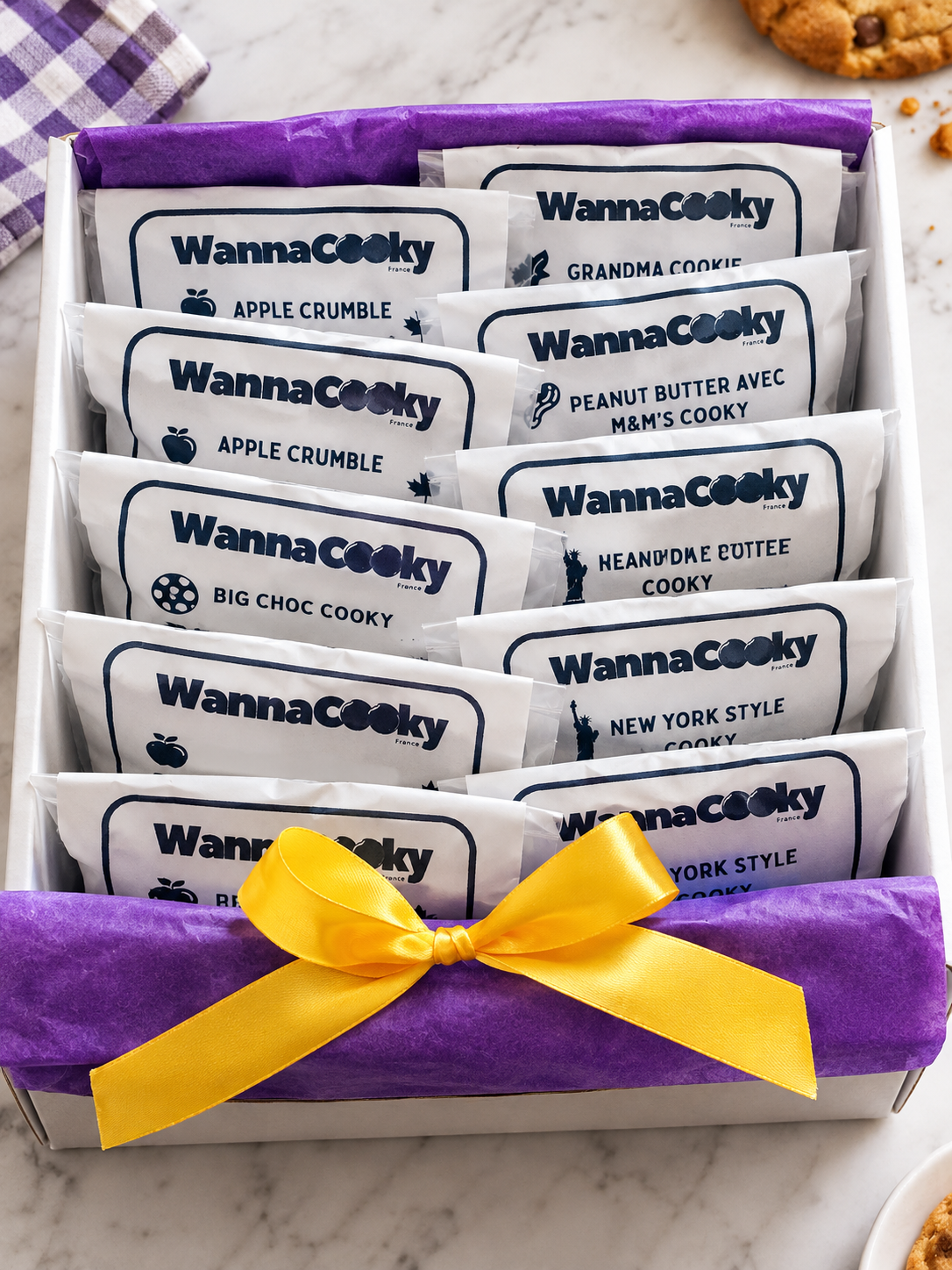 Mock up Box Set of 12 Big Cookies