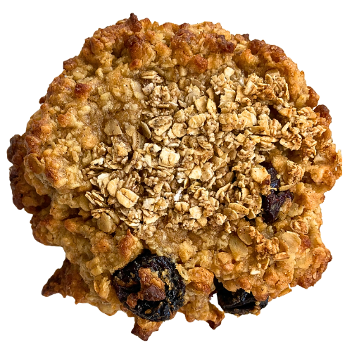 Photo Cookie à la Pomme, Avoine, Raisins Secs à l'érable sur un fond transparent