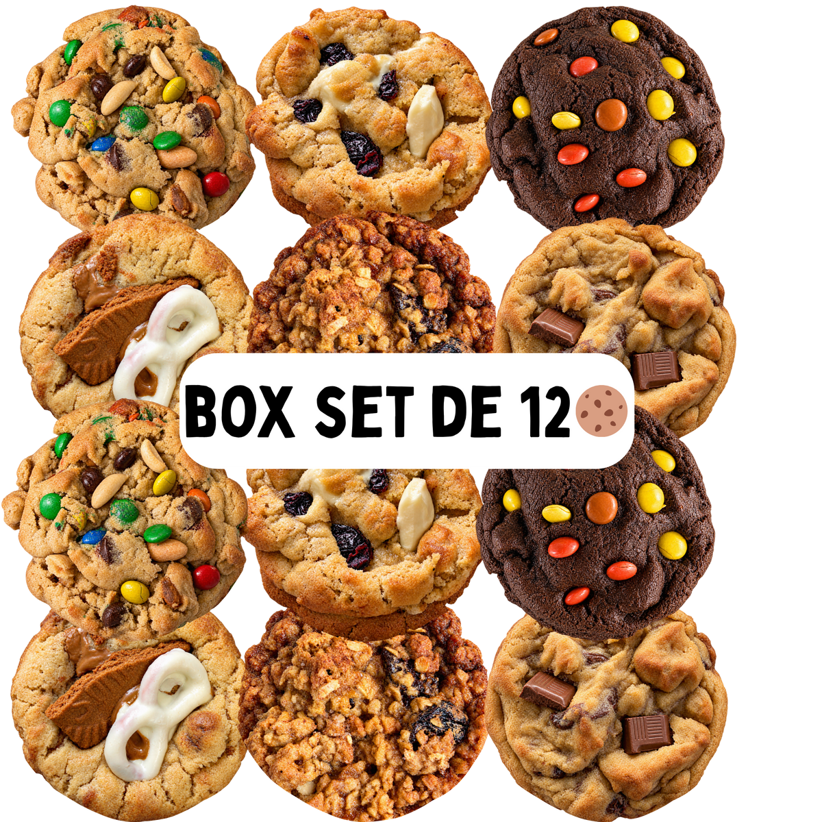 graphique de 12 New York style cookies de WannaCooky